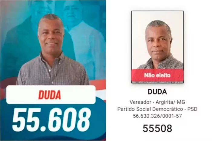 Vereador perde reeleição ao fazer campanha com número errado em cidade da região